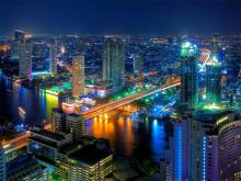 Ville de Bangkok by night